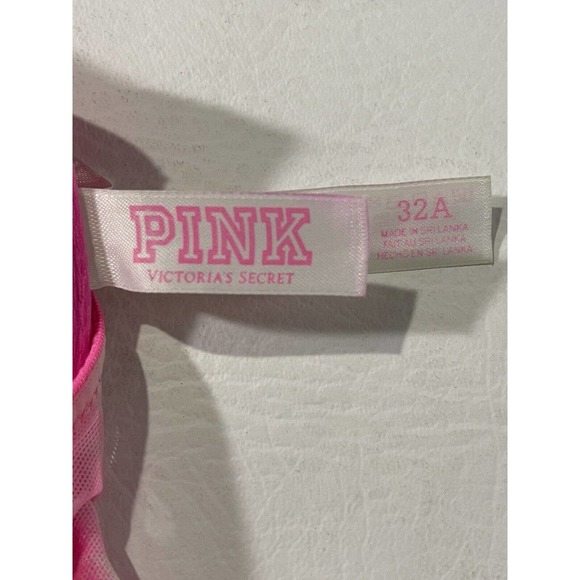 32A PINK by Victoria’s Secret Wear Everywhere Demi Front Closure Racer Back Bra - Picture 7 of 9